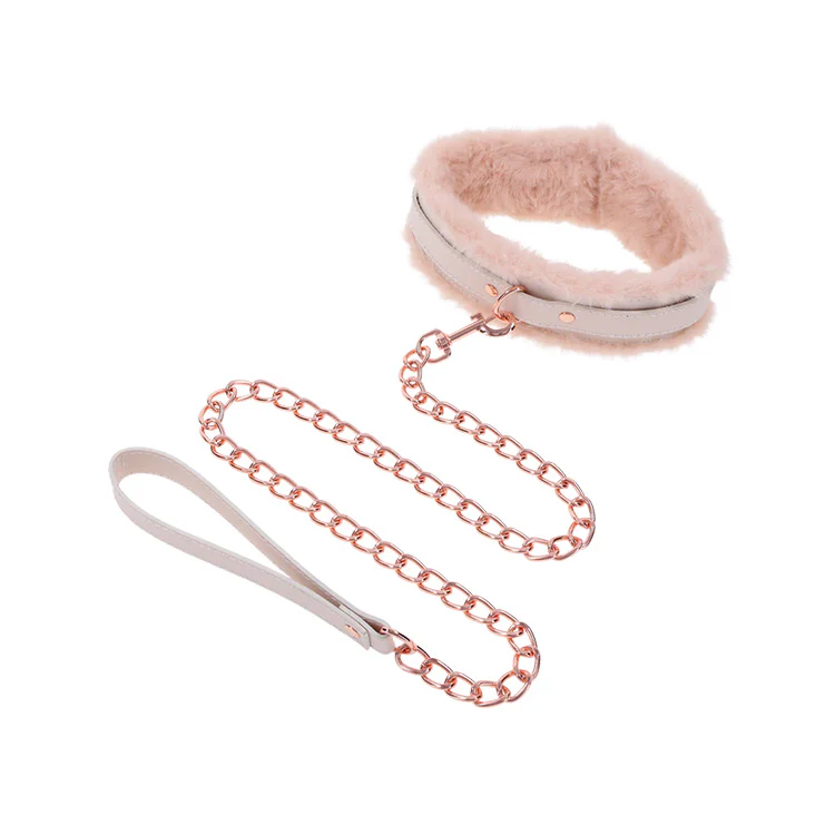 Peaches 'n CreaMe Fur Collar & Leash