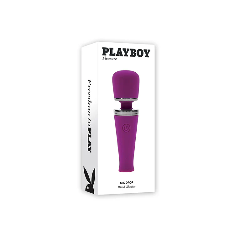 Playboy Pleasure Mic Drop Mini Wand Vibrator