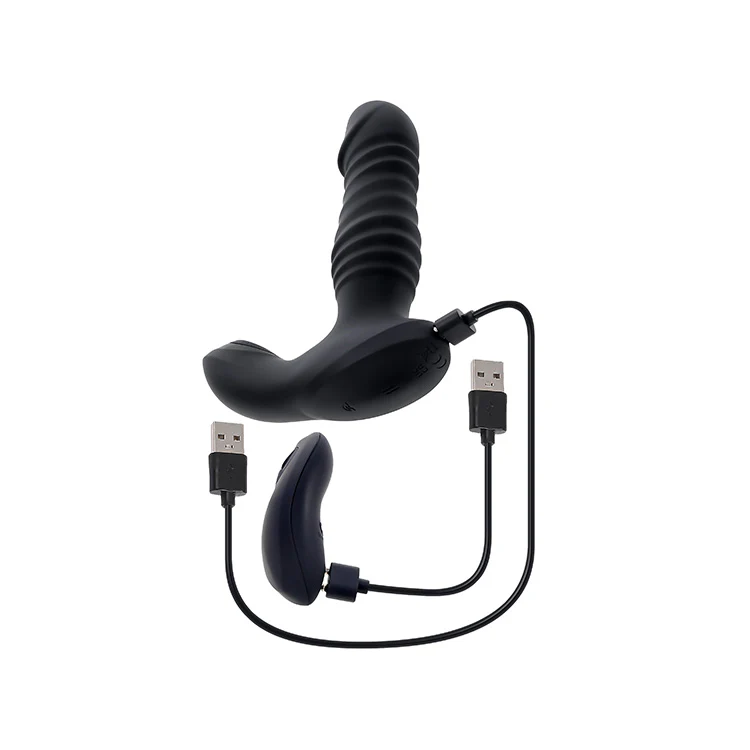 Striker Thrusting Prostate Vibrator with Remote