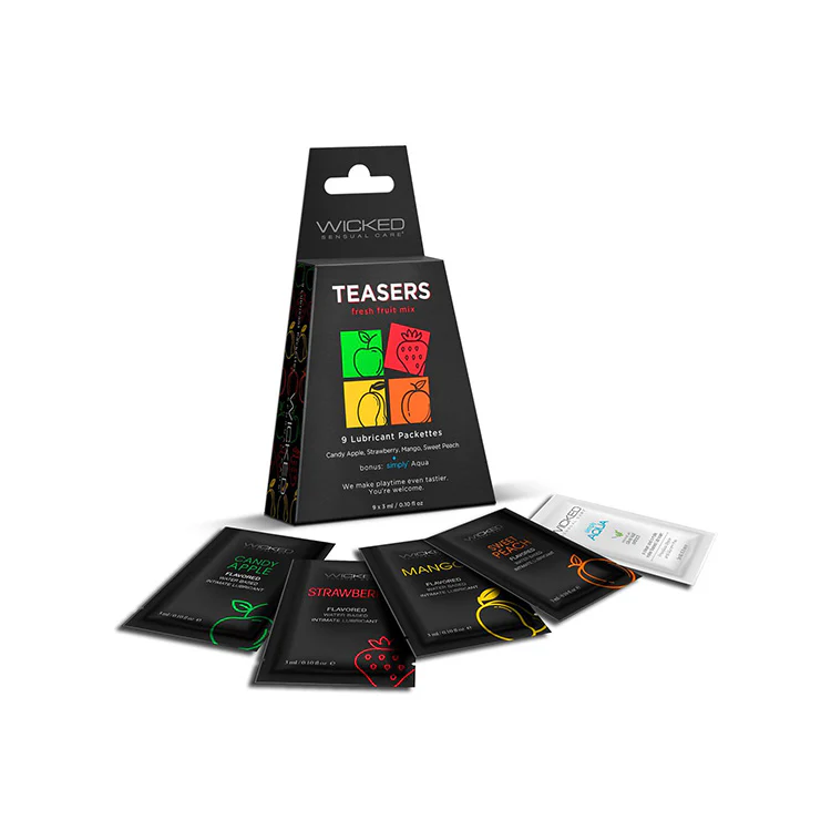Wicked Teaser Fresh Fruit Lubricant Taster Set
