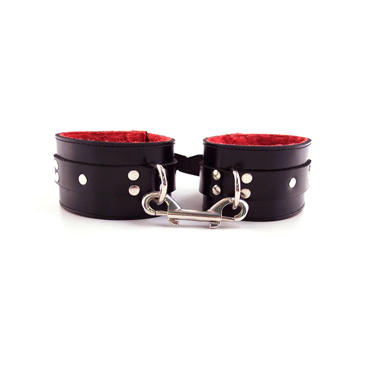 1305-rouge-leather-faux-fur-wrist-cuffs-1.webp Rouge Leather & Faux Fur Wrist Cuffs