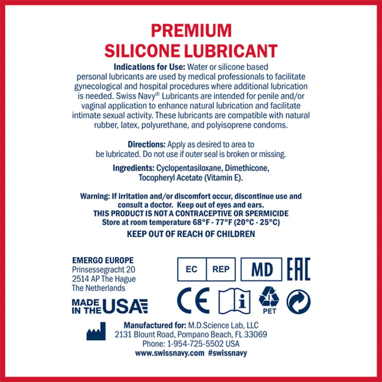 Swiss Navy Premium Silicone Lubricant