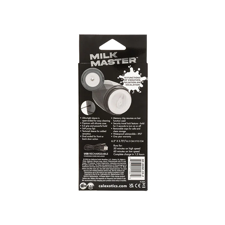 Milk Master Vibro Squeeze Pussy Stroker