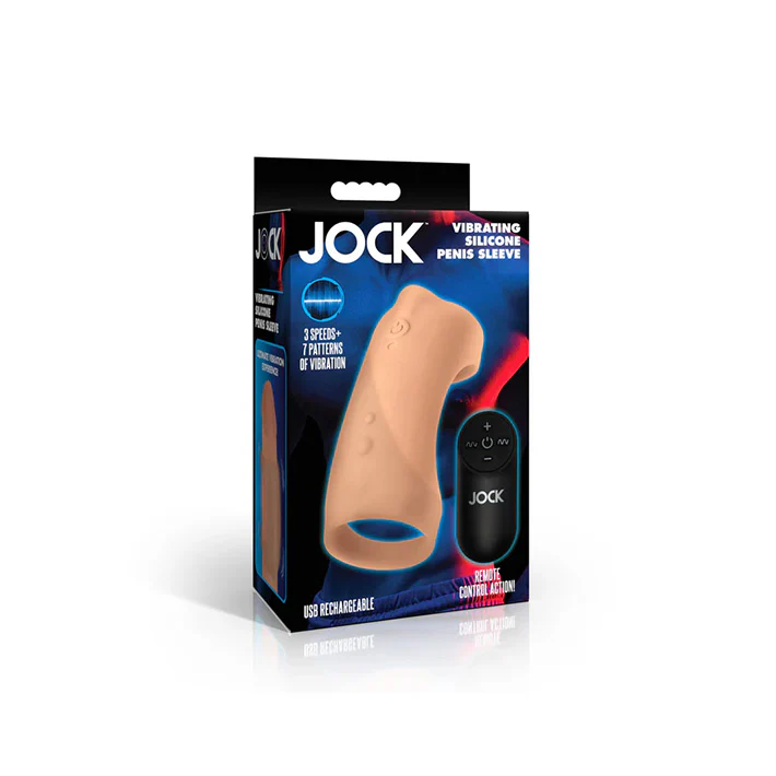 Jock Discrete Vibrating Silicone Penis Sleeve
