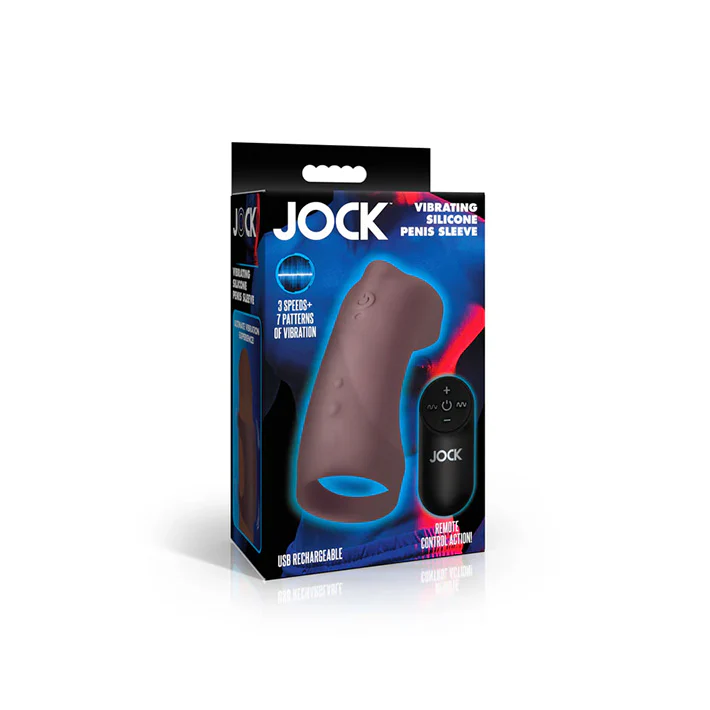 Jock Discrete Vibrating Silicone Penis Sleeve