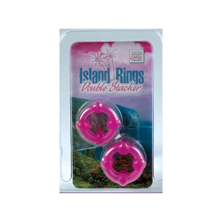 Silicone Island Double Stacker C*** Rings