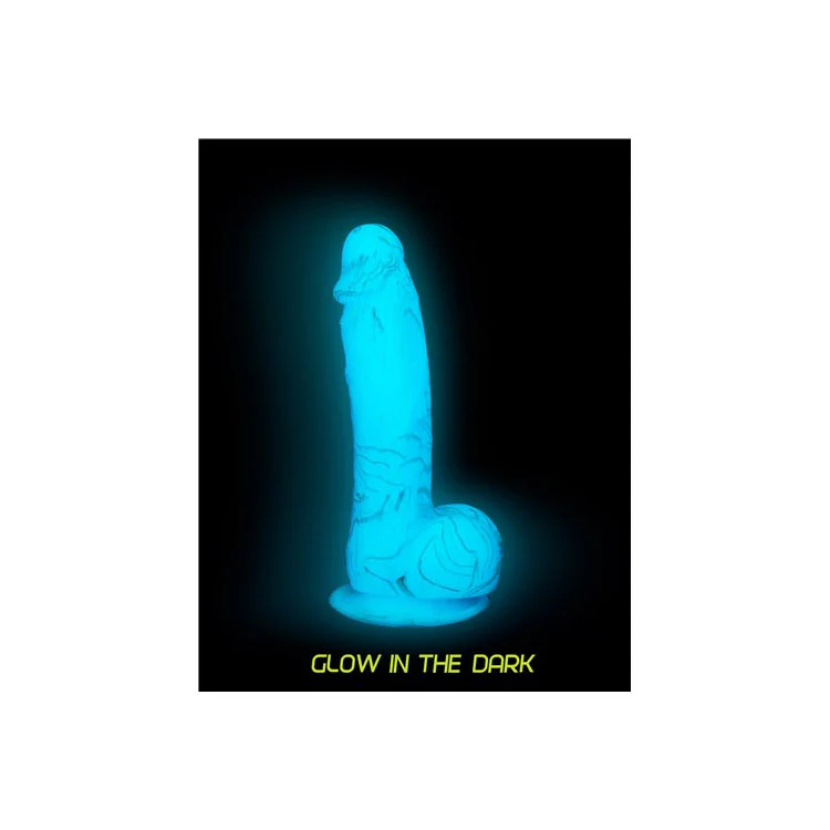1741-blue-swirl-glow-in-the-dark-7.5-dildo-4.webp Blue Swirl Glow in the Dark 7.5" Dildo