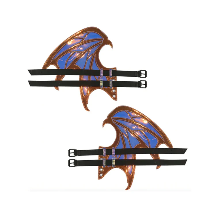 Iridescent Dragon Wing Boot Straps