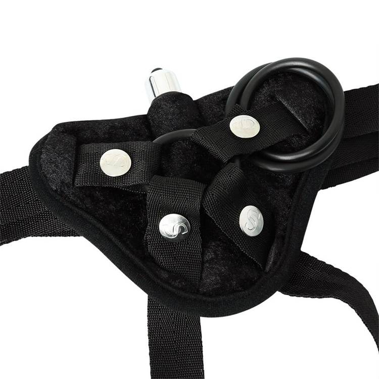 Vibrating Velvet Harness