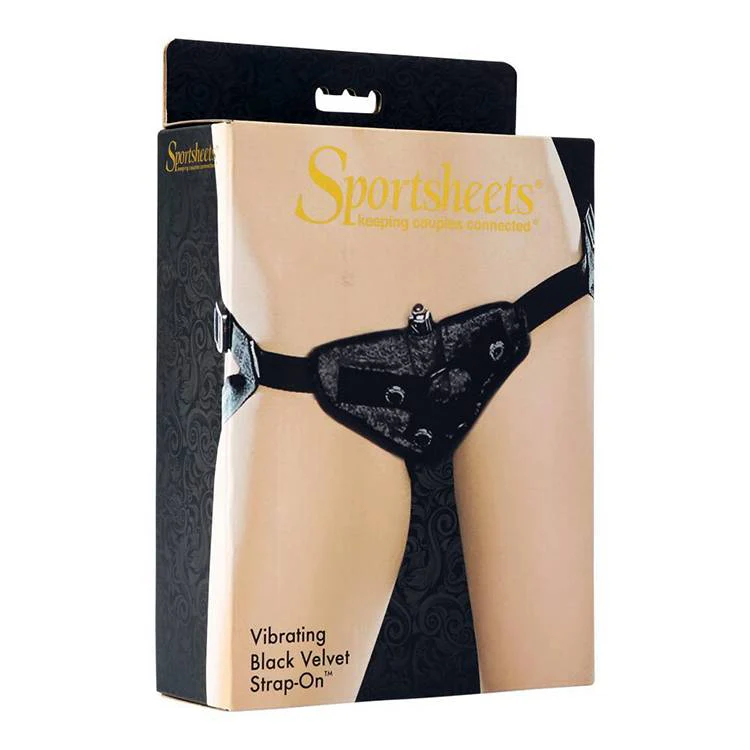 Vibrating Velvet Harness