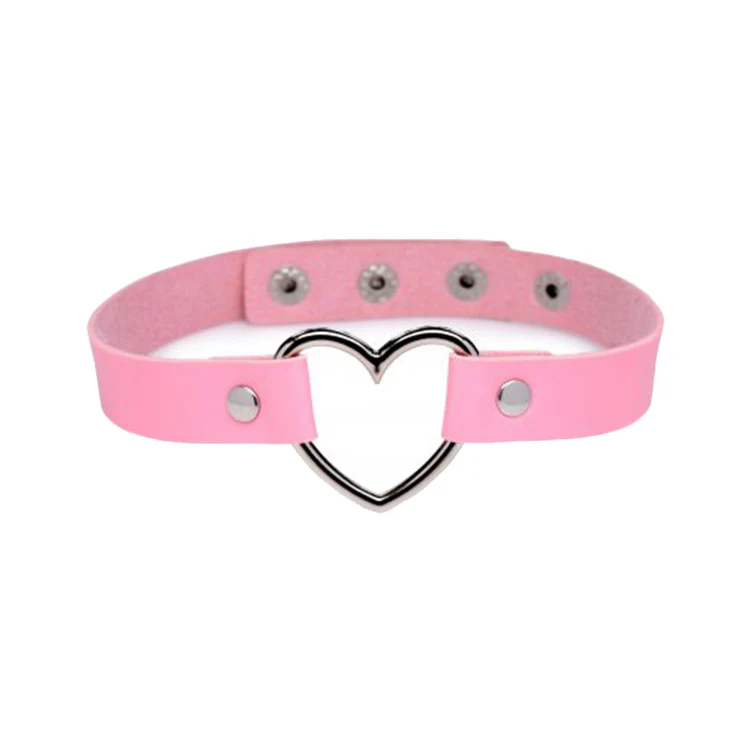 1851-sweet-heart-chrome-heart-pink-choker-1.webp Sweet Heart Chrome Heart Pink Choker