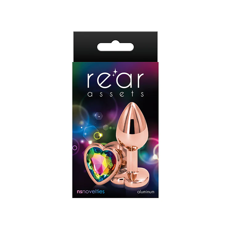 Rear Assets Rose Gold Heart Butt Plug