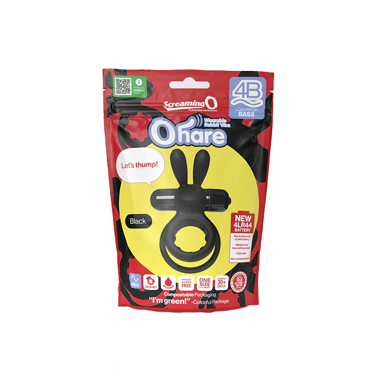Screaming O 4B Ohare Vibrating Rabbit Cock Ring