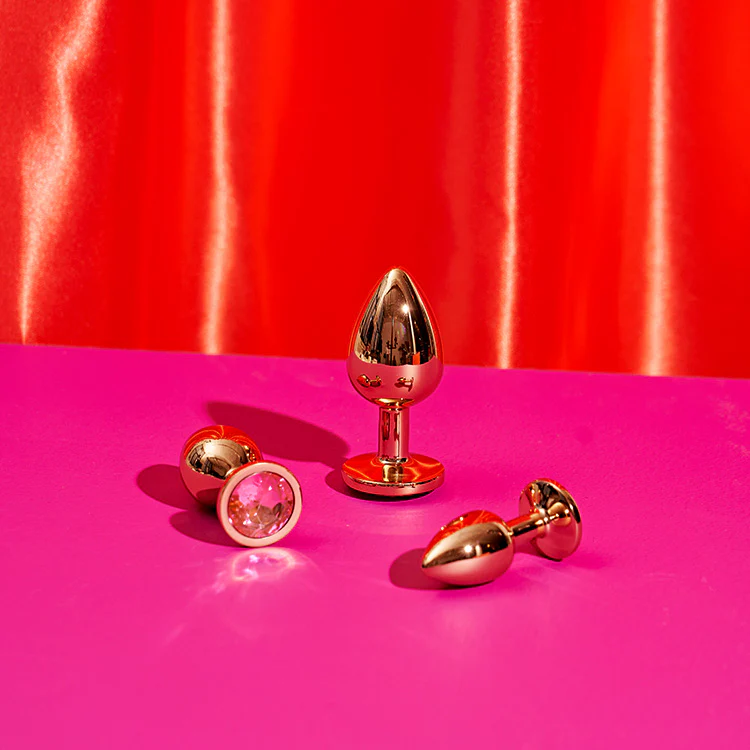 Rear Assets 3pc Rose Gold Anal Training Kit