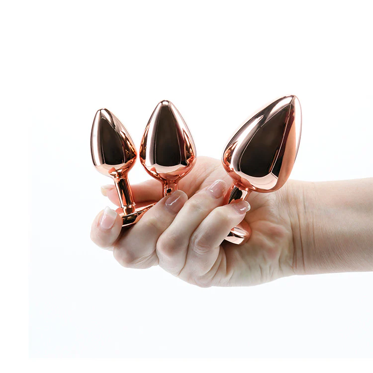 Rear Assets 3pc Rose Gold Anal Training Kit