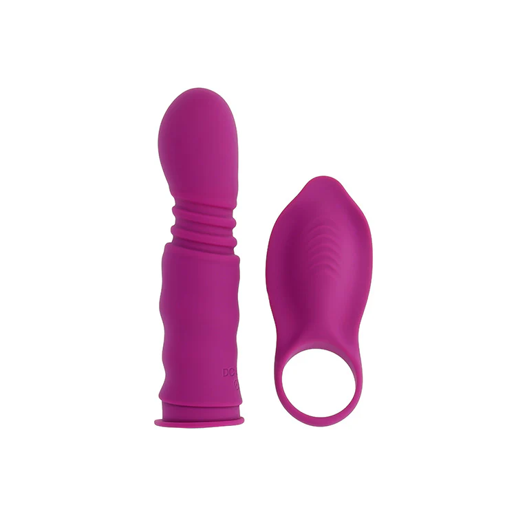 Playboy Pleasure Match Play Thrusting Dual Stim Vibrator & Cock Ring