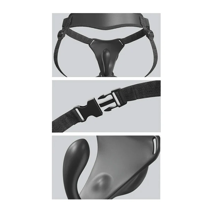 Body Dock G-Spot Pro Suction Base Harness with Vibrating Plug