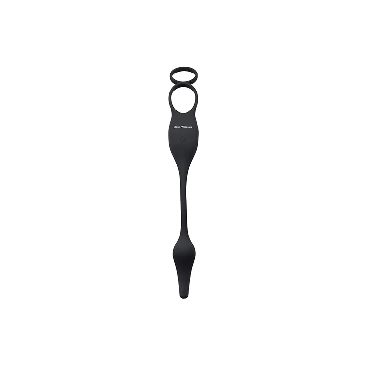 Plug & Tug Vibrating Cock Ring Butt Plug
