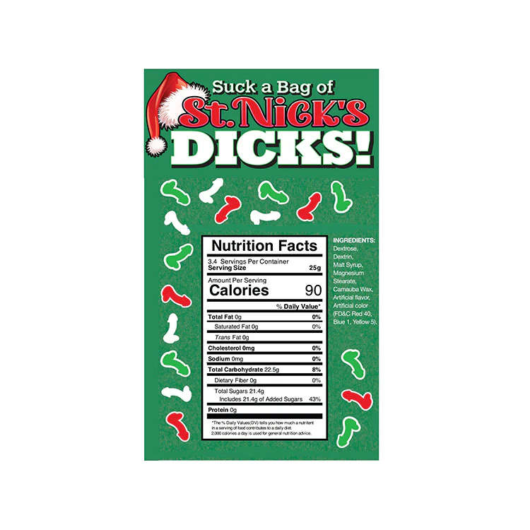 Suck a Bag of St. Nick's Dicks Candy