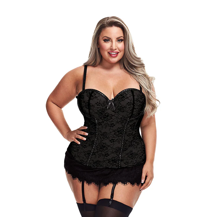 240-luxe-lace-trim-bustier-g-string-3.webp Luxe Lace Trim Bustier & G-String