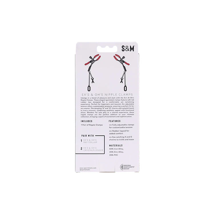 Ex's & Oh's Nipple Clamps