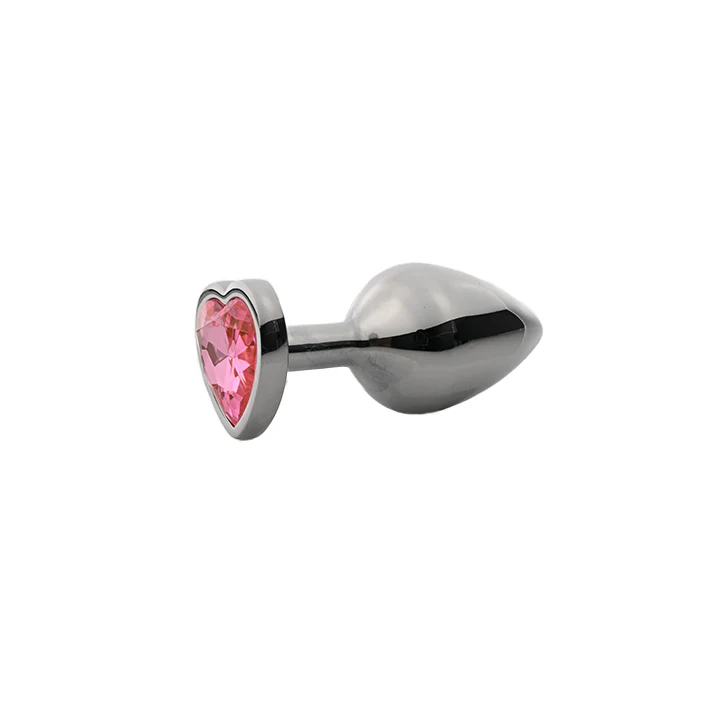Lovers Heart Gemstone Anal Plug