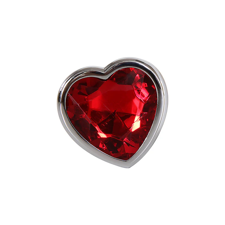 Lovers Heart Gemstone Anal Plug