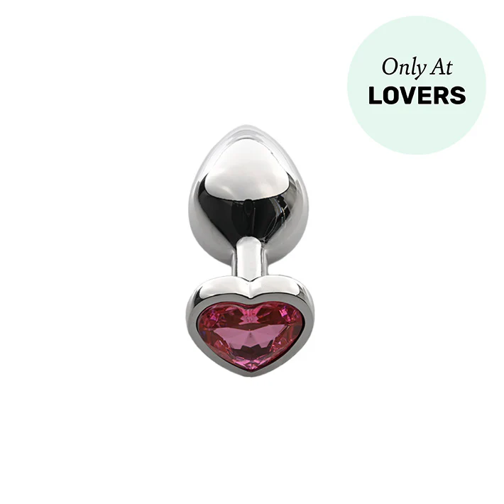 Lovers Heart Gemstone Anal Plug