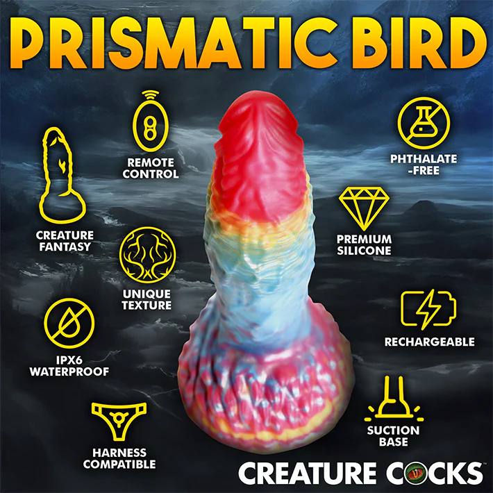 2771-creature-cocks-rainbow-phoenix-vibrating-dildo-7.webp Creature Cocks Rainbow Phoenix Vibrating Dildo