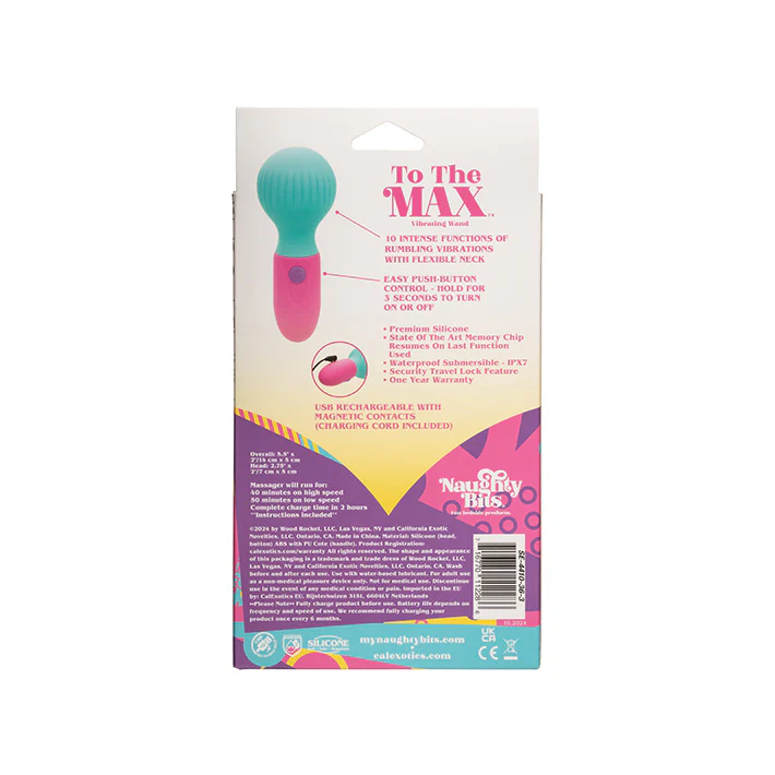 Naughty Bits to The Max Mini Wand Vibrator