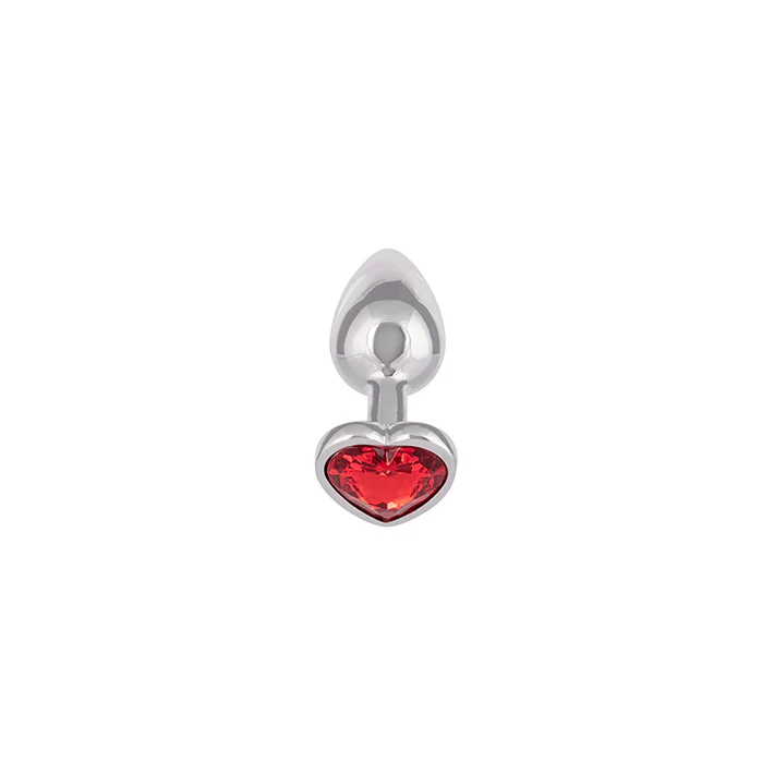 Jewel Small Ruby Heart Butt Plug
