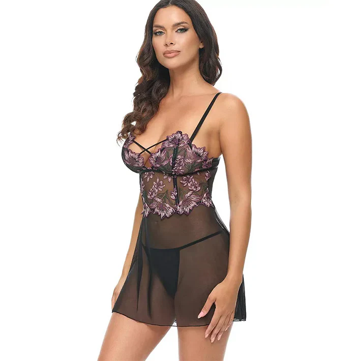 2924-adela-floral-sheer-babydoll-2.webp Adela Floral Sheer Babydoll