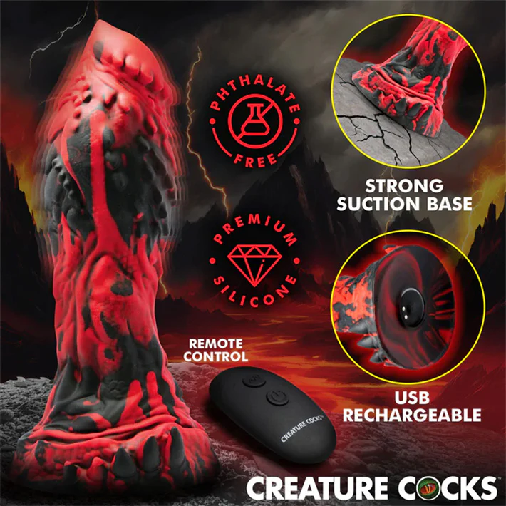 Creature Cocks Inferno Cock Vibrating Dildo