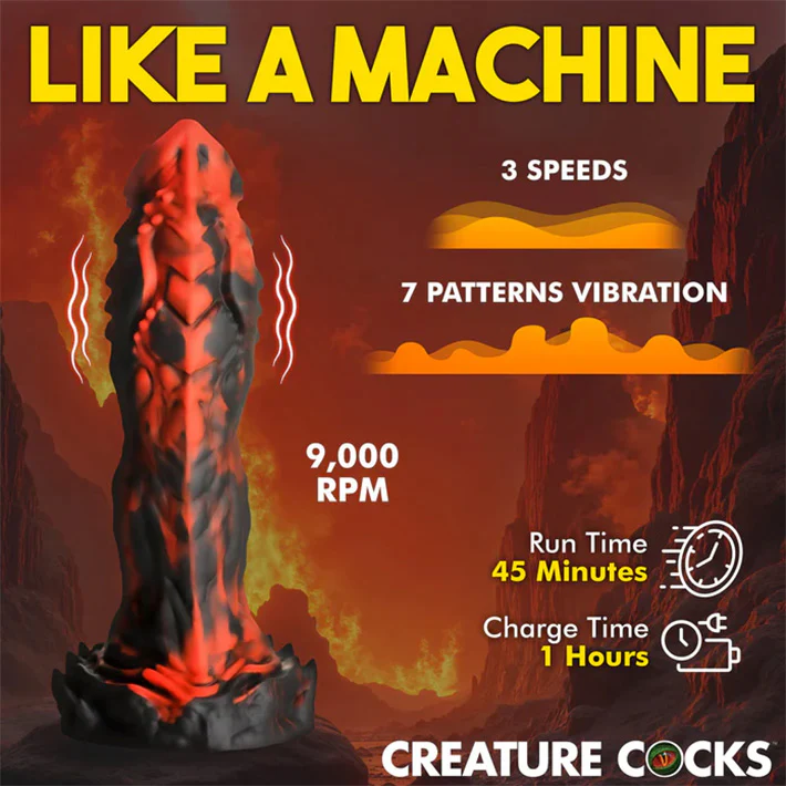 Creature Cocks Inferno Cock Vibrating Dildo