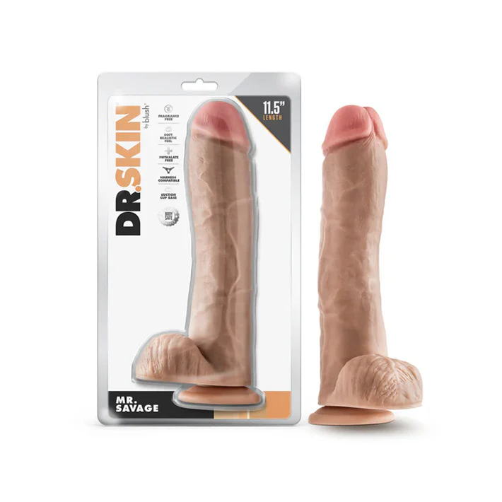 Mr. Savage 11.5in Dildo with Suction Cup & Balls