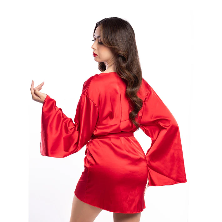 Short Satin Robe