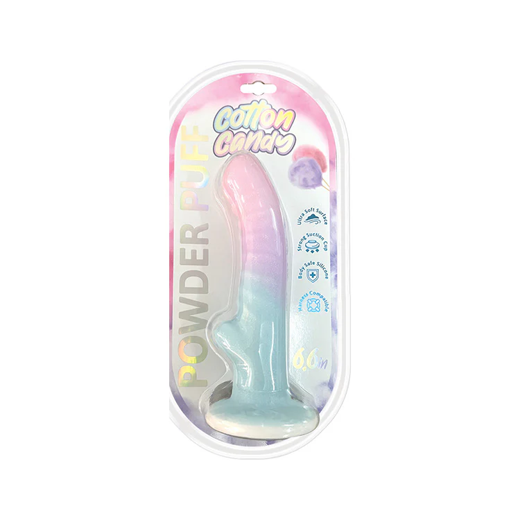 Powder Puff Cotton Candy Dildo 6.5in