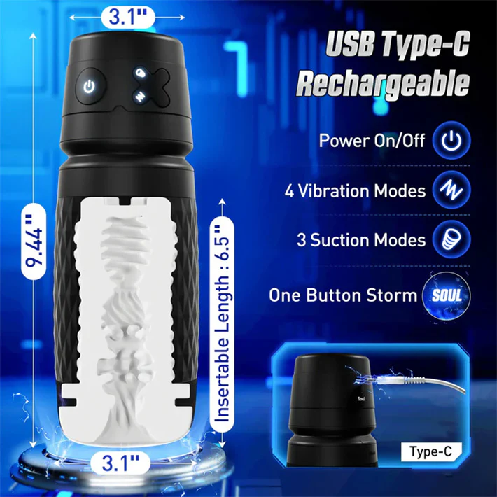 Cyberskin The Warrior Automatic Suction Stroker