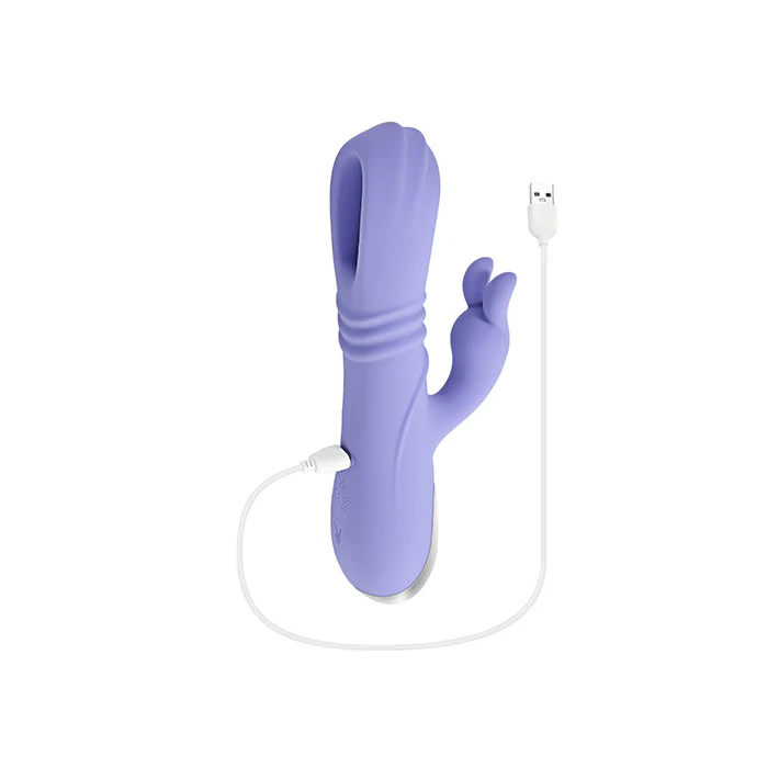 Playboy Pleasure Tap Me In Thrusting & Flapping Rabbit Vibrator