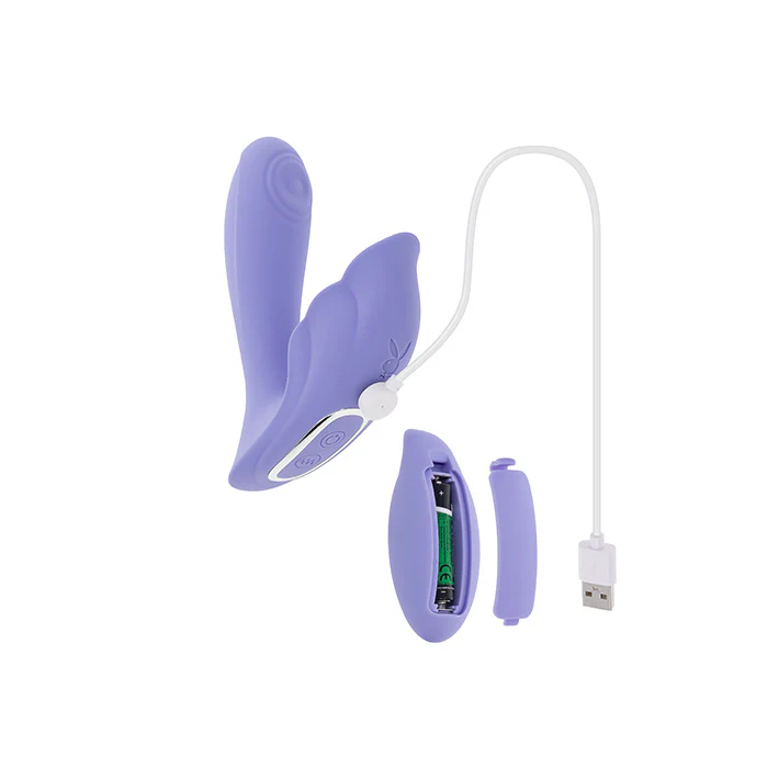 Playboy Pleasure Lilac Fantasy Remote Controlled Tapping Vibrator