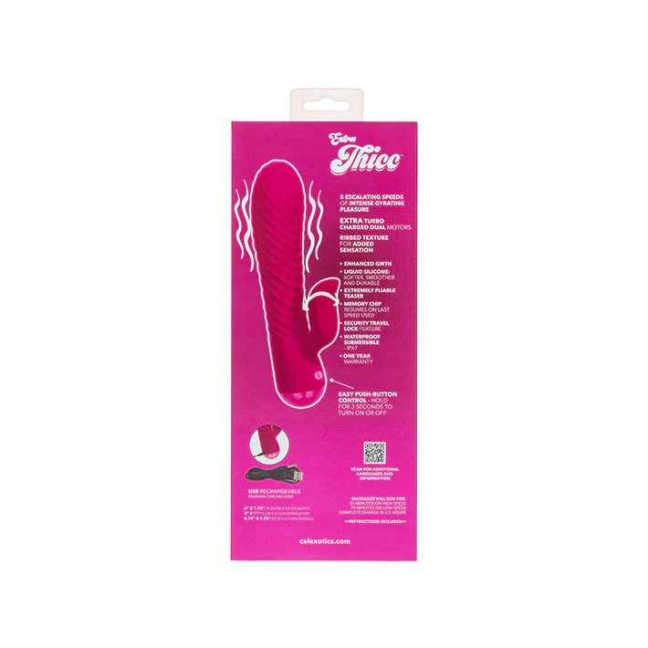 Extra Thicc Chubby Gyrating Tickler Rabbit Vibrator