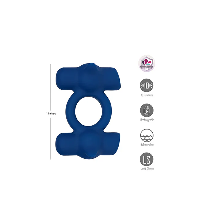 Ronan Dual Powered Vibrating Cock Ring
