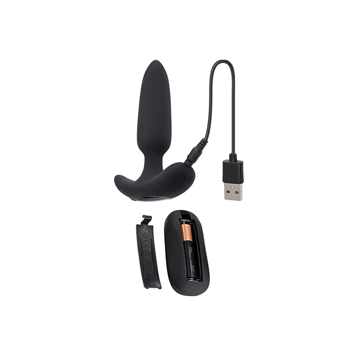 Black Beauty Remote Controlled Vibrating Butt Plug