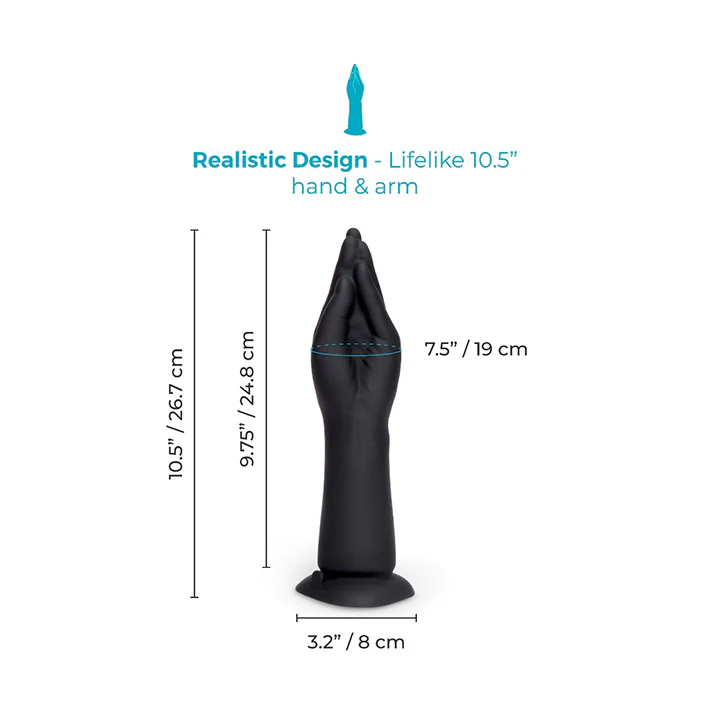 b-Vibe 10.5in Vibrating Hand Fisting Dildo with Suction Base