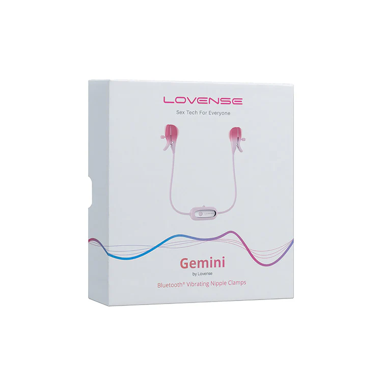 Lovense Gemini Bluetooth Controlled Vibrating Nipple Clamps