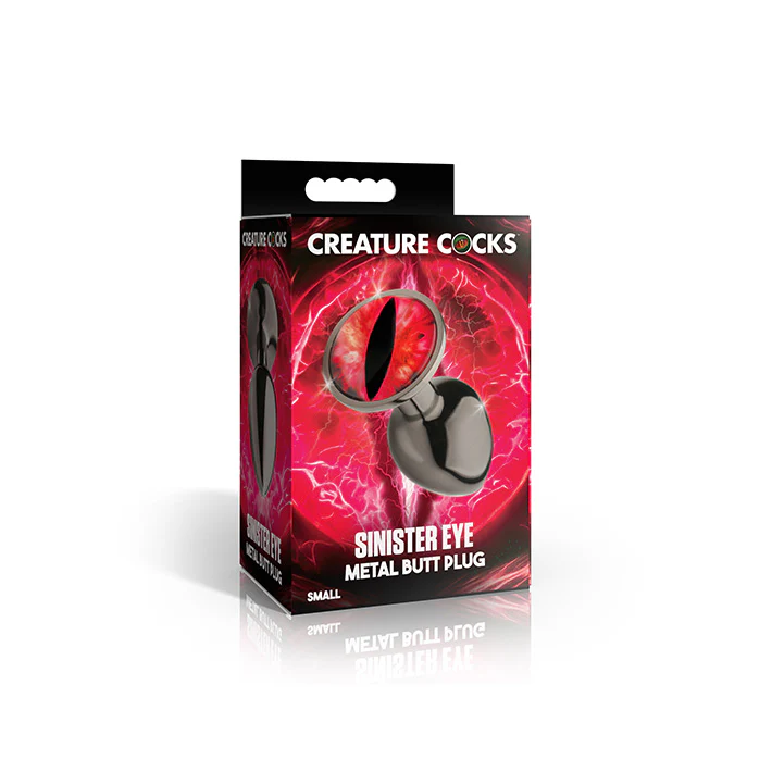 Creature Cocks Sinister Red Eye Small Metal Butt Plug