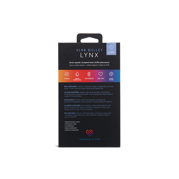 Nu Sensuelle Lynx Nitro XLR8 Bullet Vibrator