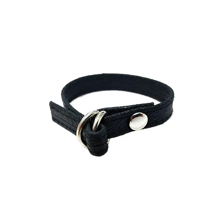 Rouge Leather Double D-Ring Cock Strap