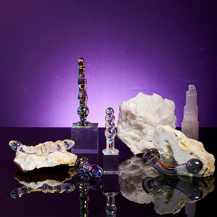 Playboy Pleasure Jewels Wand Glass Dildo