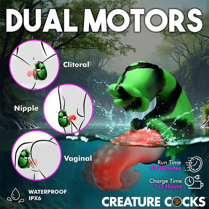 Creature Cocks Tongue Lasher Dual Action Vibrator